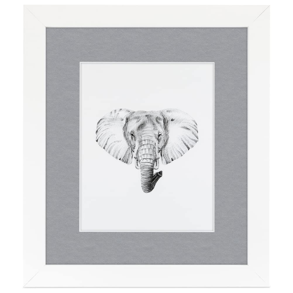 Amazon.com - ArtToFrames 9x9 inch Satin White Frame Picture